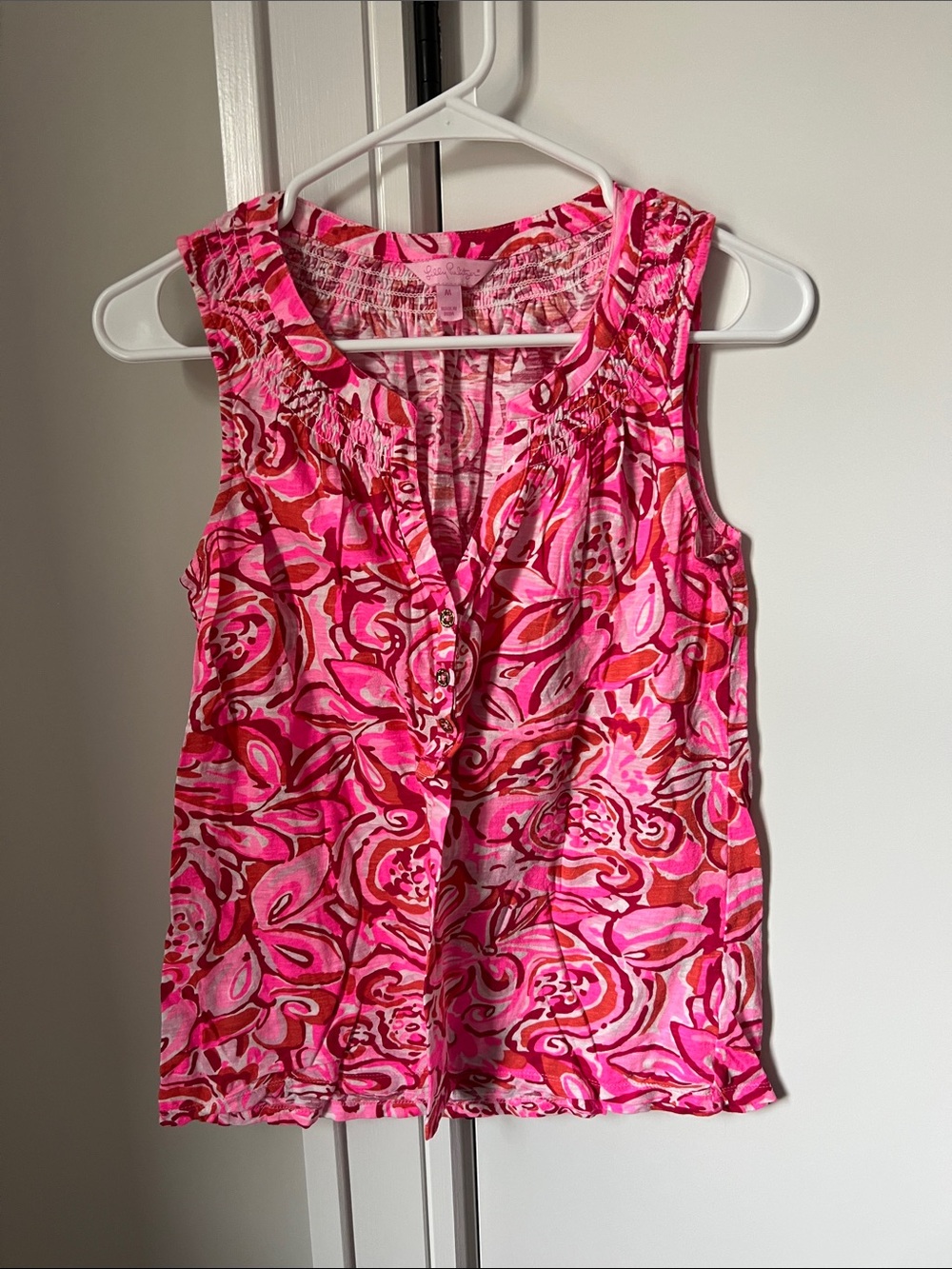 Lilly Pulitzer Pink & Coral Printed Sleeveless Camisole